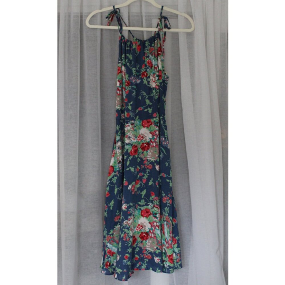Colorful Floral Maxi Dress – Size L